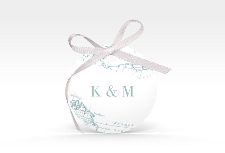 Geschenkanhänger Hochzeit Voyage Geschenkanhänger, rund mint