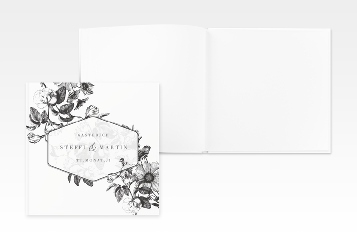 Gästebuch Creation Hochzeit Magnificent 20 x 20 cm, Hardcover schwarz