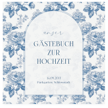 Gästebuch Creation "Blue Floral"