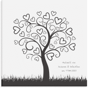 Wedding Tree Leinwand Hochzeitsbaum William (bis 100 Gäste)