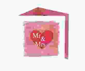 Ringraziamenti matrimonio collezione Fuerteventura quadr. Doppel-Klappkarte rosa