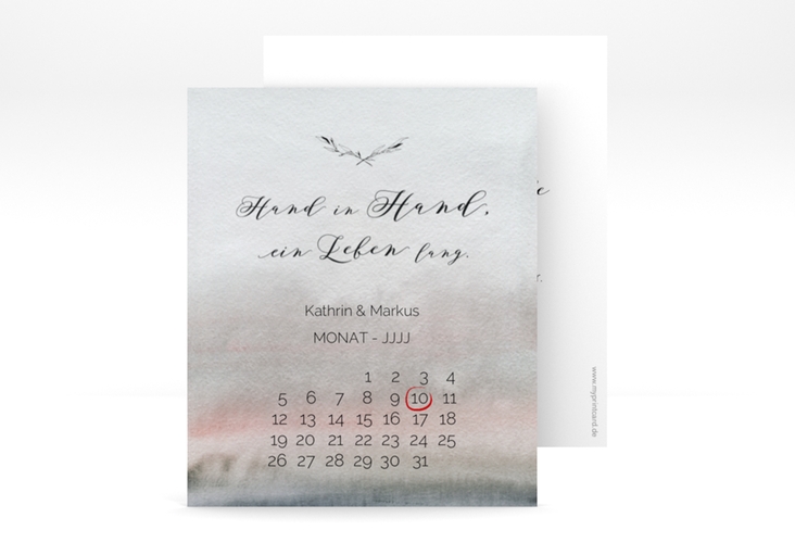 Save the Date-Kalenderblatt Divine Kalenderblatt-Karte hochglanz