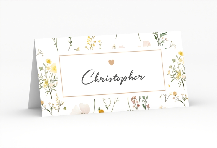 Tischkarte Hochzeit Blumenwiese Tischkarten