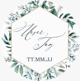 Aufkleber Hochzeit Lumiere