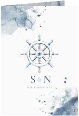 Einladungskarte Hochzeit Steuerrad