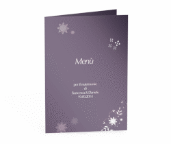 Klick: Details zu Menù matrimonio collezione Siena anzeigen Menù matrimonio collezione Siena DIN A5 geklappt lila