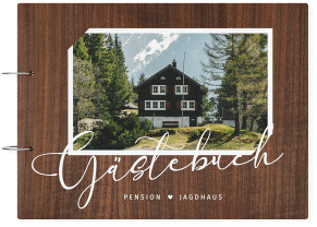 Klick: Details zu Gästebuch Holzcover Nussbaum "Jagdhaus" anzeigen Gästebuch Holzcover Nussbaum "Jagdhaus"