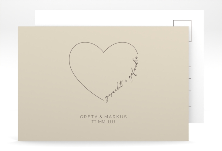 Save the Date-Postkarte Lebenstraum A6 Postkarte