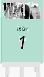 Tischnummer Hochzeit Letters Tischaufsteller mint