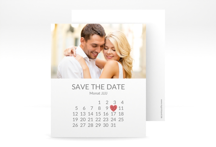 Save the Date-Kalenderblatt Vista Kalenderblatt-Karte
