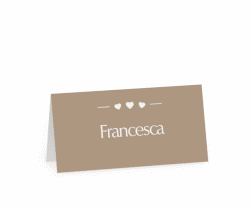 Klick: Details zu Segnaposti matrimonio collezione Pescara anzeigen Segnaposti matrimonio collezione Pescara Tischkarten beige