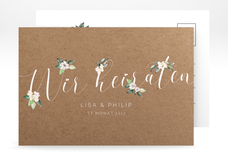 Save the Date-Postkarte Inlove A6 Postkarte hochglanz