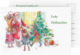 Klick: Details zu Weihnachtskarte "Bescherung" anzeigen Weihnachtskarte "Bescherung"