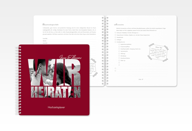 Trautagebuch Hochzeit Letters Trautagebuch Hochzeit rot