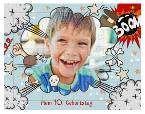 Fotopuzzle 40 Teile Boom 40 Teile weiss