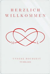 Klick: Details zu Willkommensschild Acryl "Infinity" anzeigen Willkommensschild Acryl Infinity 40 x 60 cm Acryl rot