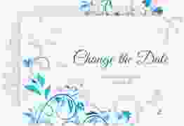 Change the Date-Karte "Lilly" DIN A6 quer blau