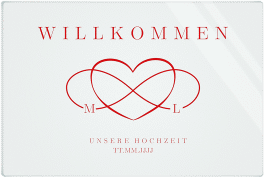 Klick: Details zu Willkommensschild Acryl "Infinity" anzeigen Willkommensschild Acryl Infinity 60 x 40 cm Acryl rot