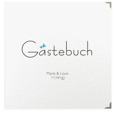 Klick: Details zu Gästebuch Selection Hochzeit "Twohearts" anzeigen Gästebuch Selection Hochzeit Twohearts Leinen-Hardcover tuerkis