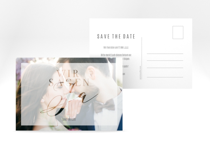 Save the Date-Postkarte "Amazing" DIN A6 Postkarte