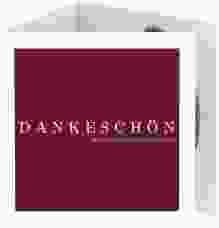 Dankeskarte Hochzeit "Simply"