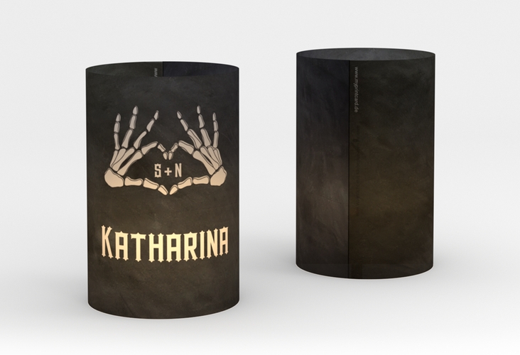 Windlicht Hochzeit Skeleton Windlicht mit Skelett-Händen