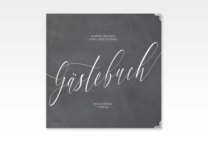 Gästebuch Selection Hochzeit Chalkboard Leinen-Hardcover
