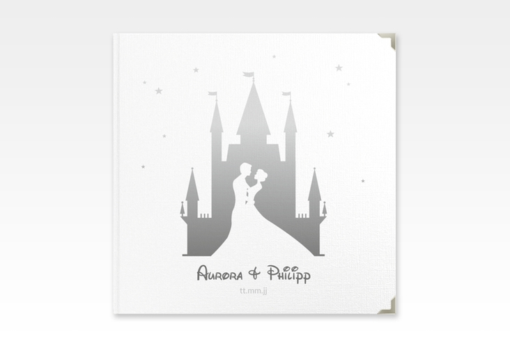 Gästebuch Selection Hochzeit Castle Leinen-Hardcover grau