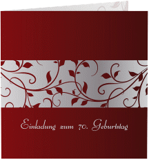 Klick: Details zu Einladung 70. Geburtstag "Hermann/Hermine" anzeigen Einladung 70. Geburtstag "Hermann/Hermine"