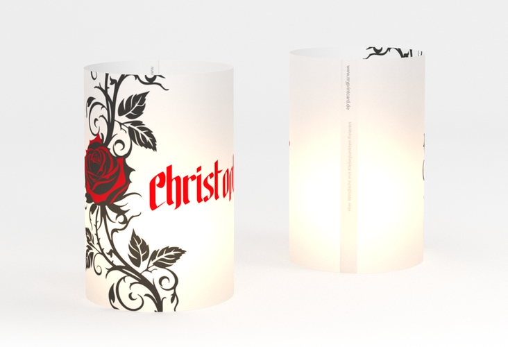 Windlicht Hochzeit Red Rose Windlicht weiss