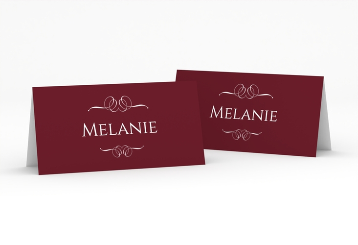 Tischkarte Hochzeit Elegancy Tischkarten rot