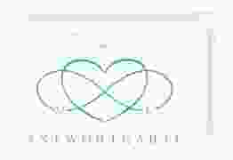 Antwortkarte Hochzeit Infinity A6 Postkarte tuerkis