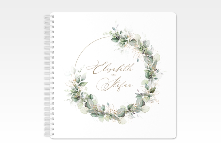 Trautagebuch Hochzeit Selvatica Trautagebuch Hochzeit weiss mit Eukalyptus-Kranz