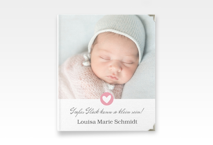 Baby Fotoalbum Herzenswunsch 21 x 25 cm rosa