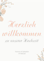 Klick: Details zu Willkommensschild Poster "Salerno" anzeigen Willkommensschild Poster Salerno 50 x 70 cm Poster apricot
