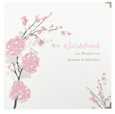 Klick: Details zu Gästebuch Selection Hochzeit "Salerno" anzeigen Gästebuch Selection Hochzeit Salerno Leinen-Hardcover rosa