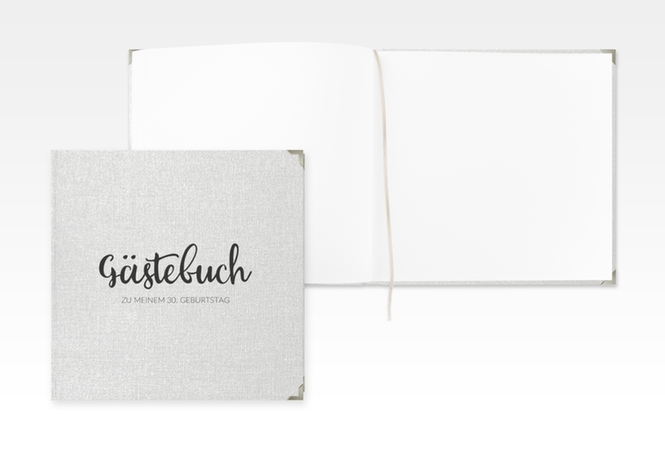 Gästebuch Selection Geburtstag Handwriting Leinen-Hardcover