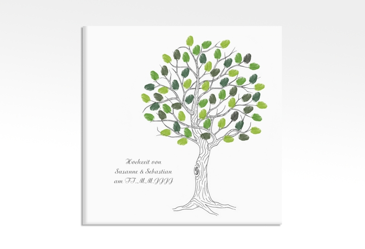 Wedding Tree Leinwand Baum Clarissa (bis 40 Gäste) 30 x 30 cm