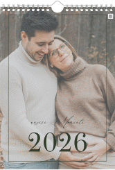 Wandkalender A4 Hochformat Augenblicke A4 hoch gruen