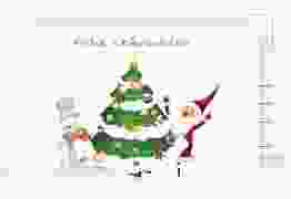 Weihnachtskarte "Schneetreiben"