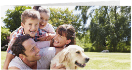 DIN-lang Klappkarte - 1 Bild lange Klappkarte quer