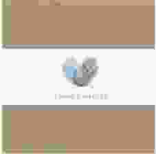 Hochzeitseinladung Fingerprint Pocketfold blau schlicht mit Fingerabdruck-Motiv