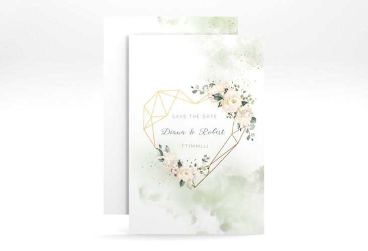Save the Date-Karte Adore A6 Karte hoch hochglanz