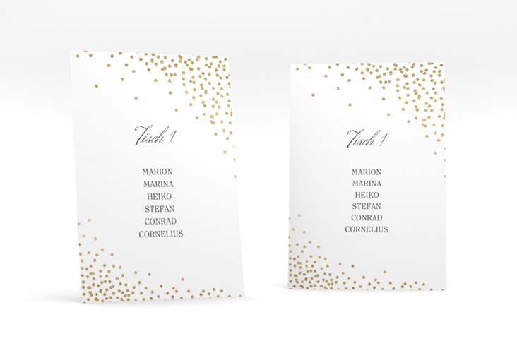 Tischaufsteller Hochzeit Glitter Tischaufsteller