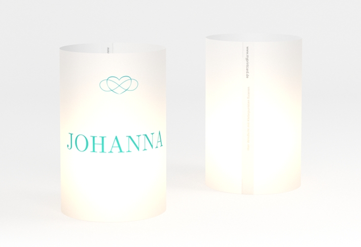 Windlicht Hochzeit Infinity Windlicht tuerkis