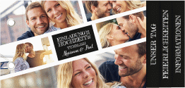Klick: Details zu Hochzeitseinladung "Rise" anzeigen Hochzeitseinladung Rise Booklet schwarz