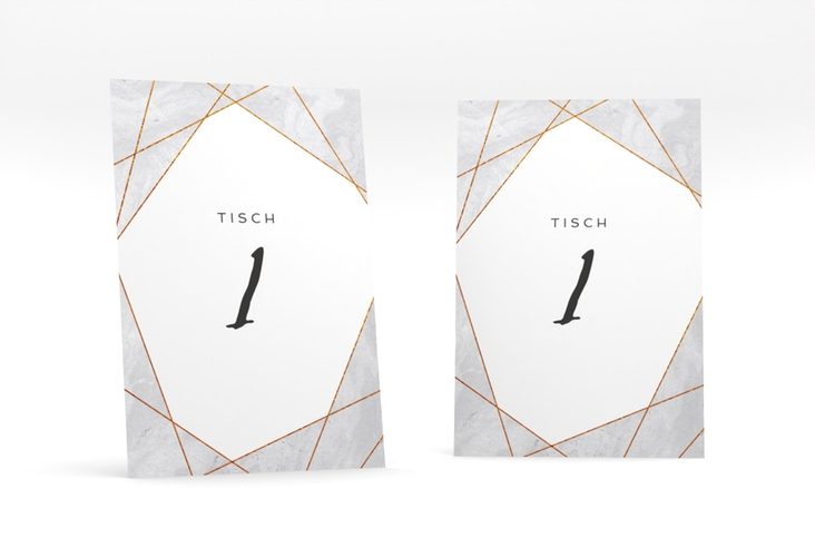 Tischnummer Hochzeit Asymmetry Tischaufsteller