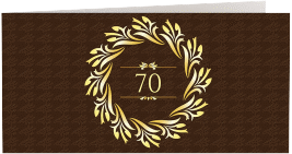 Klick: Details zu Einladung 70. Geburtstag "Manfred" anzeigen Einladung 70. Geburtstag "Manfred"