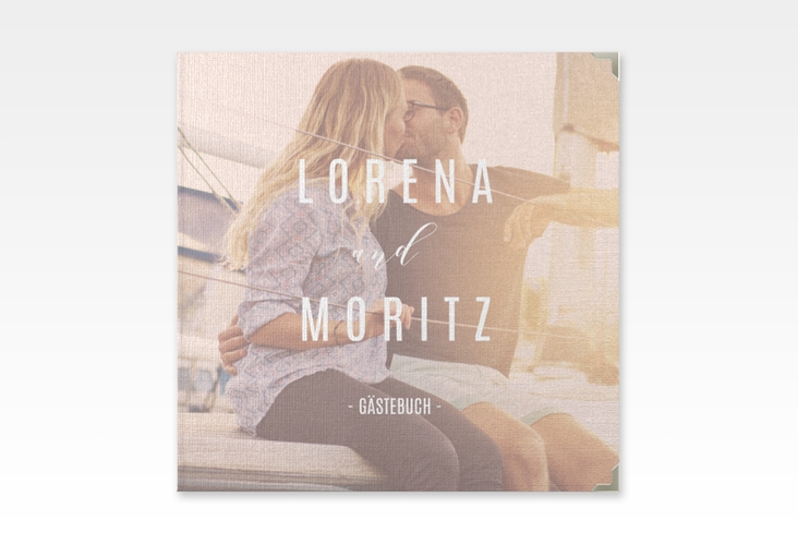 Gästebuch Selection Hochzeit Memory Leinen-Hardcover rosa