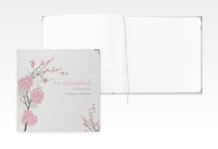 Gästebuch Selection Hochzeit Salerno Leinen-Hardcover rosa